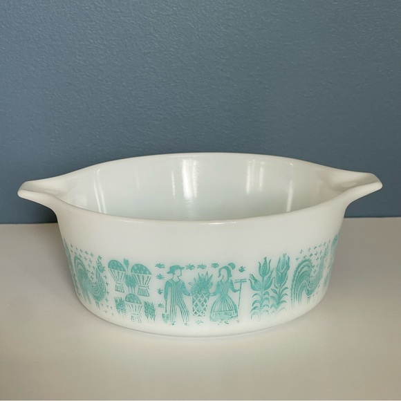 Vintage Pyrex Casserole Dish Amish Butterprint‎ Pattern 472 - Picture 2 of 10